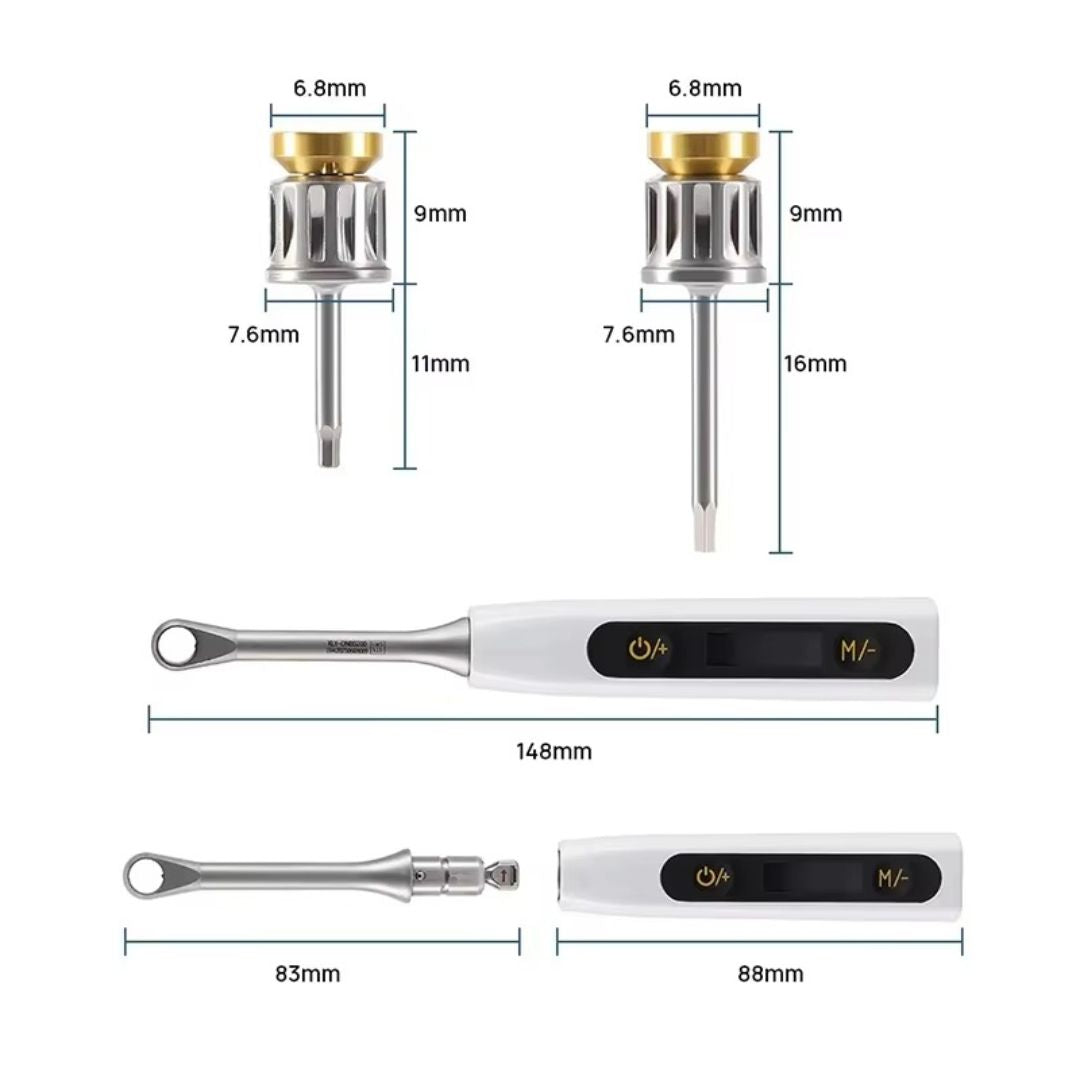 치과용 전동 토크 키트 유니버설 (16개 팁 + 케이스)