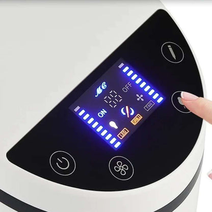 230W 터보 진공청소기, 35,000 RPM 강력 흡입력 및 LED 조명 탑재