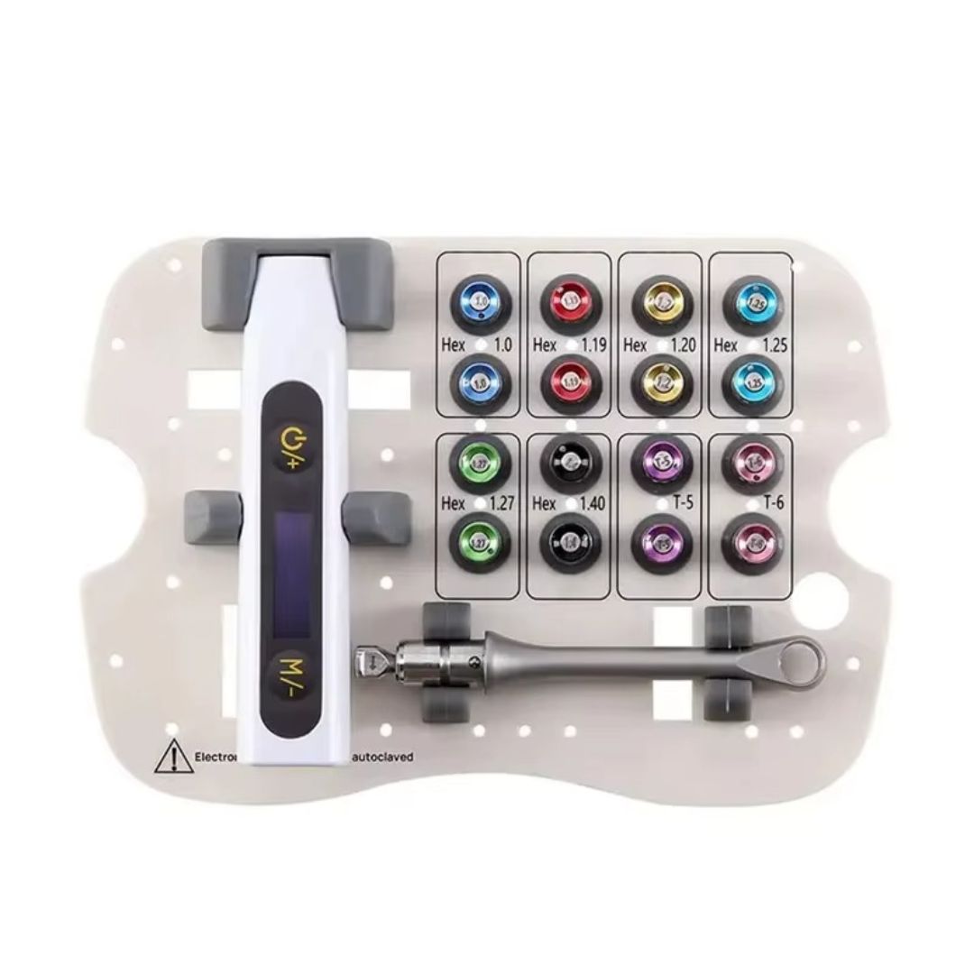 치과용 전동 토크 키트 유니버설 (16개 팁 + 케이스)