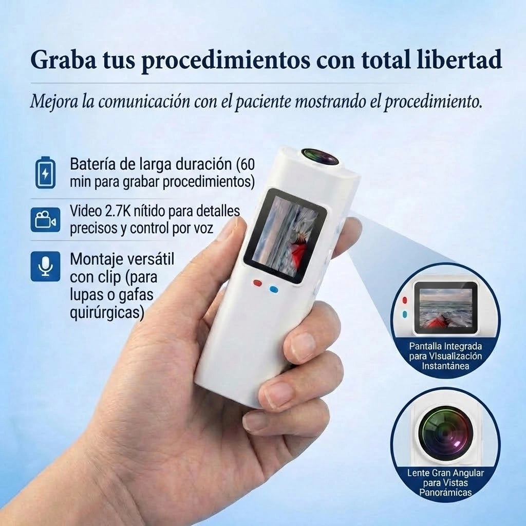 루페 및 도수 안경용 2.7K 미니 1인칭 시점 카메라