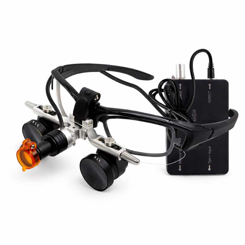 인터피필러 조절 기능이 있는 T1 돋보기와 헤드라이트