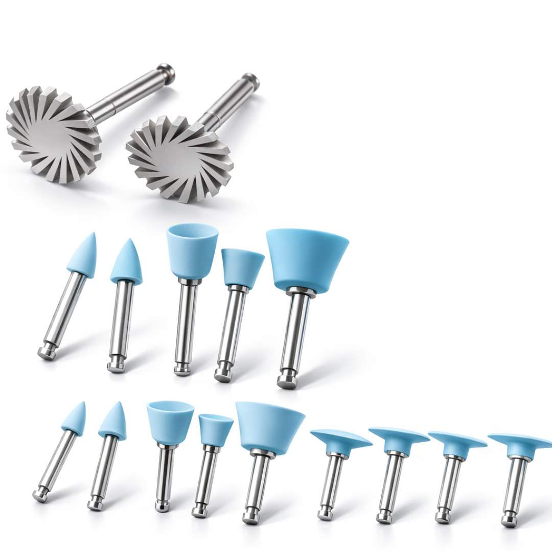 저속용 수지 및 자기 연마 키트 – 14개 세트 (RA 2.35 mm 범용)