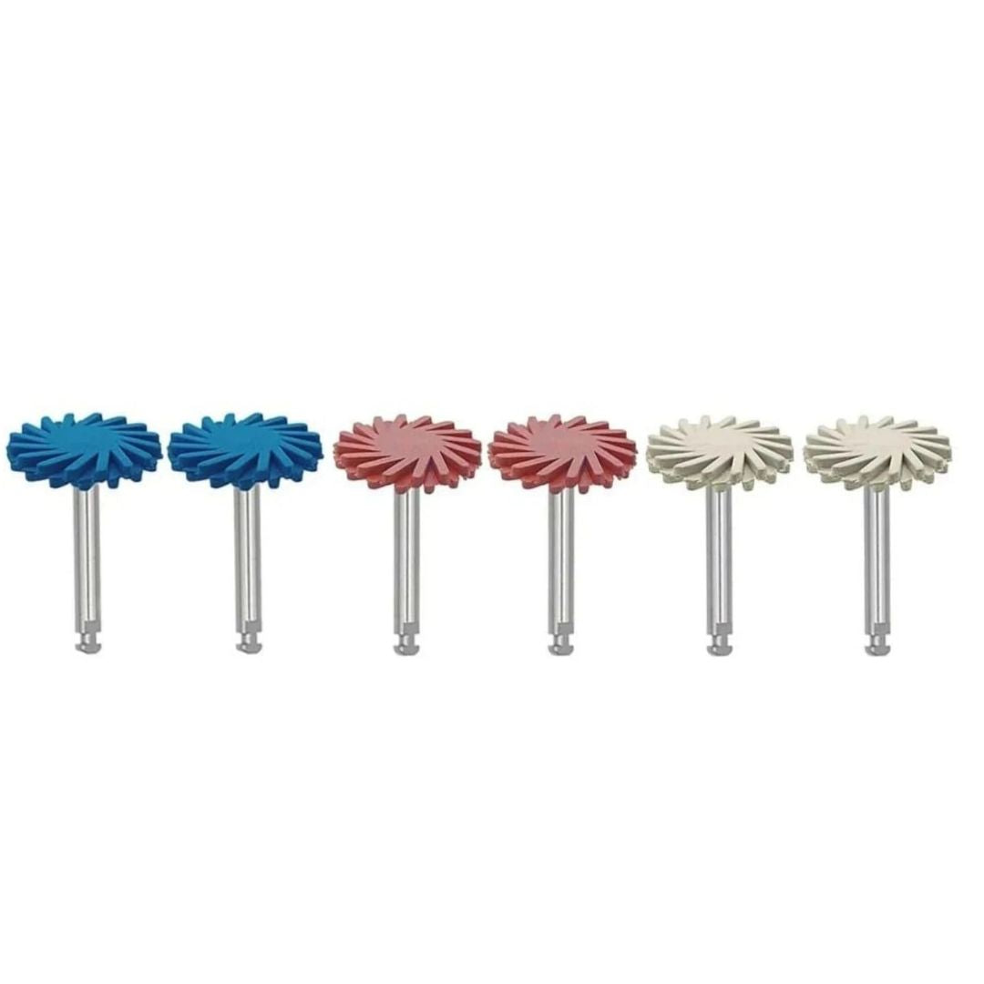 레진 및 도자기용 다이아몬드 연마 시스템 RA (저속) – 6개 세트