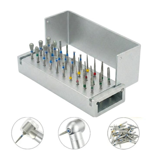 고속 터빈용 30개 치아 연마기용 고압증기멸균 가능한 알루미늄 치아 연마기