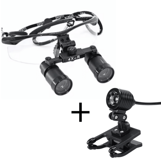 MZ1 돋보기, 헤드라이트 및 4배 렌즈 포함