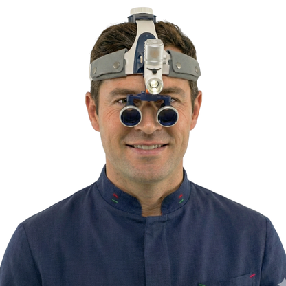 2.5배/3.5배 렌즈와 80,000루멘 초고출력 조명이 포함된 수술용 돋보기
