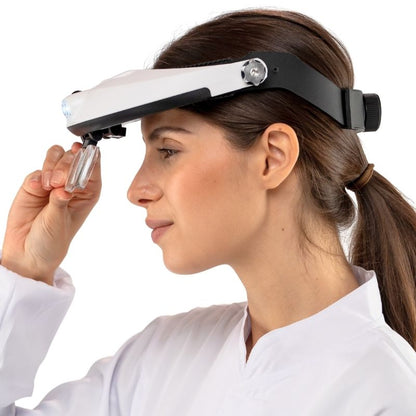 5개의 다른 확대와 2개의 조절 가능한 LED가 포함된 Z1 돋보기