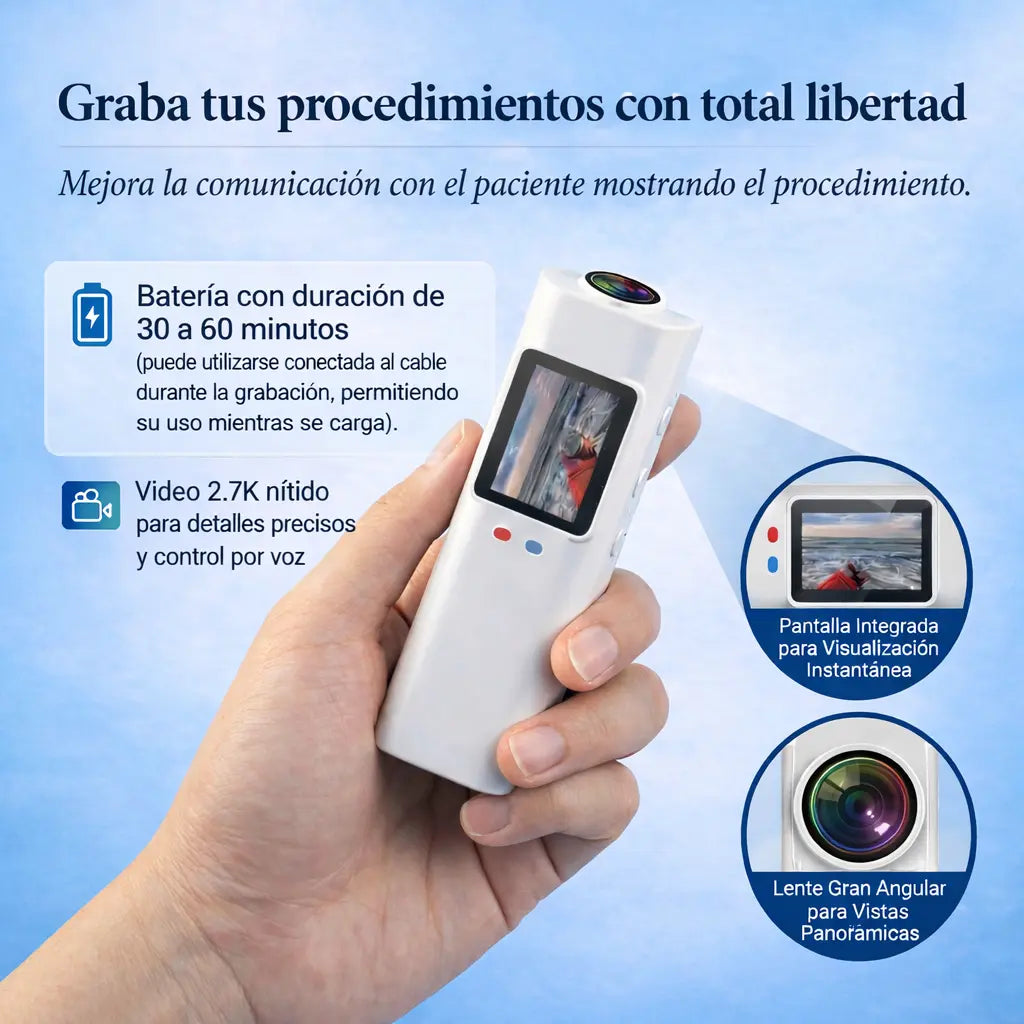 루페 및 도수 안경용 2.7K 미니 1인칭 시점 카메라